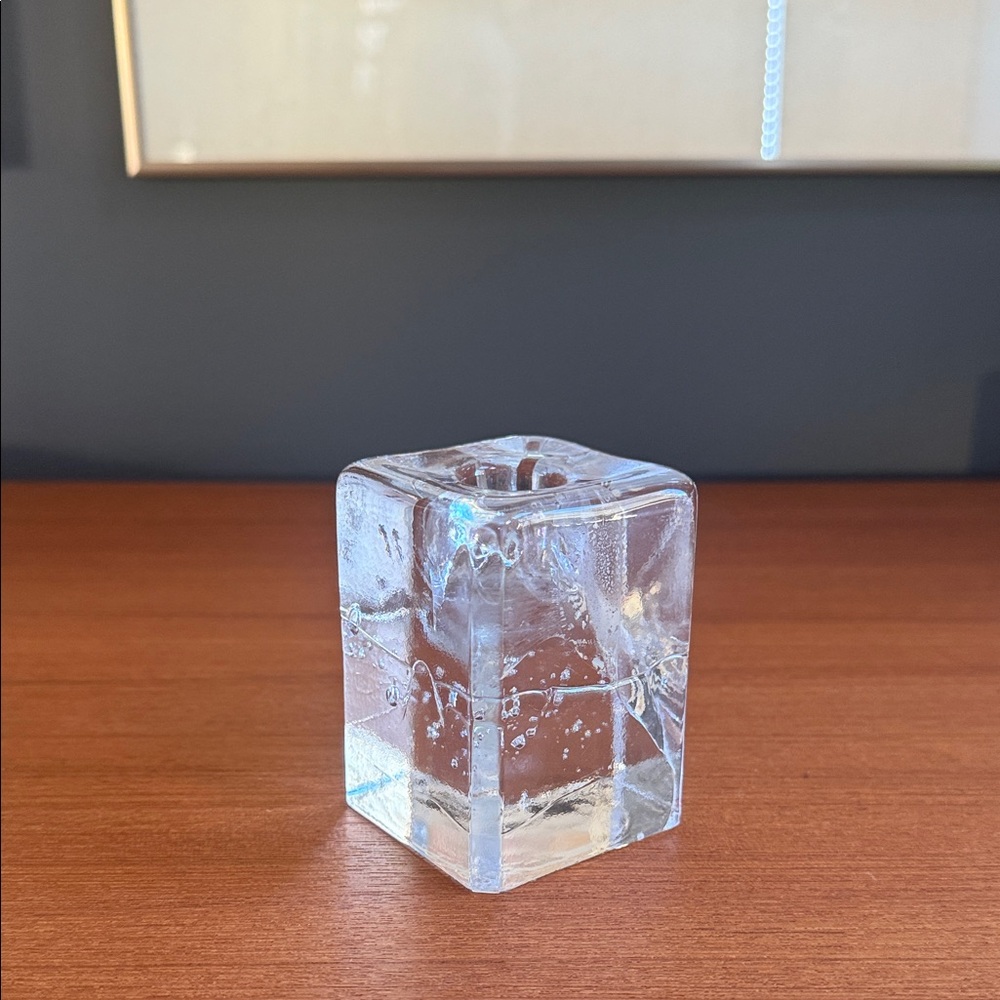 Iittala Arkipelago Square Candle Holder designed by Timo Sarpaneva 3”